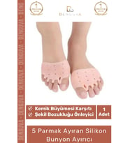 #ParmakAyırıcı Makaralı Ayak Gömleği Silikon Ortopedik Deformasyon Önleyici Destek Parmak Ayırıcı Dü