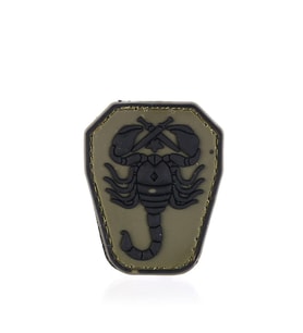 Single Sword Akrep Plastik Patch - Peç Küçük Boy 4Cm X 5,5Cm HAKİ