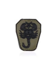 Single Sword Akrep Plastik Patch - Peç Küçük Boy 4Cm X 5,5Cm HAKİ