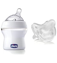 Chicco Natural Feeling Biberon 150 ml + Physio Soft Silikon Emzik Avantaj Paket (Çok Renkli)