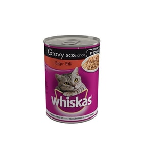 Whiskas Sığır Etli  Yetişkin Kedi Konservesi 400 Gr