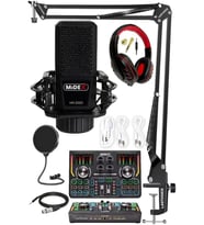 Midex MX-2020 Titanium Set Efektli Ses Kartı Mikrofon Kulaklık Stand Kayıt Canlı Yayın (PC ve Telefon)