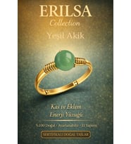 Sertifikalı Kas ve Eklem Enerji Yüzüğü – Yeşil Akik Ayarlanabilir Gold İnce Kasa Başak Boğa (Çok Renkli)