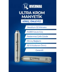 Rivermag Ultra Krom Atom Karınca Manyetik Kireç Önleyici Bina Tesisatı