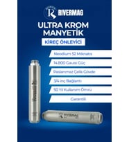 Rivermag Ultra Krom Atom Karınca Manyetik Kireç Önleyici Bina Tesisatı