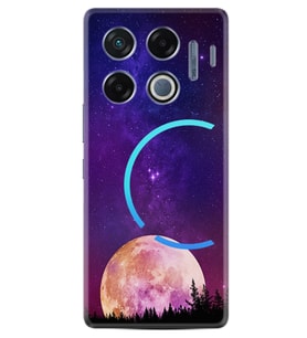 Infinix GT 20 Pro Kılıf Boutique Baskılı Resimli Mor Ay Pcode -025