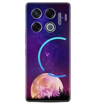 Infinix GT 20 Pro Kılıf Boutique Baskılı Resimli Mor Ay Pcode -025