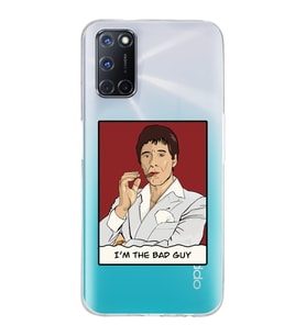 Oppo A52/A72/A92 Uyumlu Scarface Tony Montana Tasarımlı Şeffaf Telefon Kılıfı