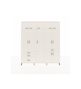 Arges Gardrop 11 Raflı 4 Çekmeceli 2 Askılı 220x30x243 Aytaşı-Aytaşı