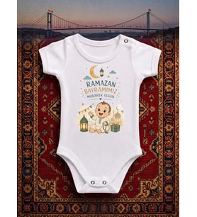 Ramazan Bayramı Özel Gün ve Bayram Temalı Bebek Body Zıbın NSR Tasarım