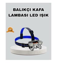 Mey İthalat® Outdoor ve Gece Balıkçılığı İçin LED Kafa Lambası – USB Şarjlı, 60° Ayarlanabilir Far