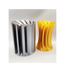 Shutter Dekoratif Modern Vazo 2'li Set (PLASTİKTİR 15 CM YÜKSEKLİK)