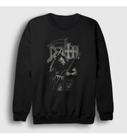 Presmono Unisex Siyah Chuck Schuldiner Death Sweatshirt 137808tt