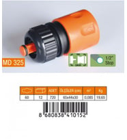 1/2 HORTUM BAĞLANTI ADAPTÖRÜ STOPLU (5690)