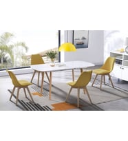 RİOLİGHT MODERN SARI İÇİ BEYAZ YEMEK MASASI ÜZERİ TEKLİ METAL SARKIT AVİZE ÇAP:30CM