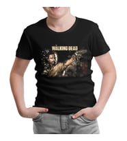The Walking Dead - Rick 2 Siyah Çocuk Tshirt