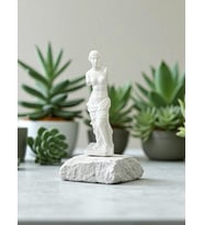 ToDekora Venüs de Milo Heykel Biblo - Modern Sanatsal Dekoratif Heykel Ev ve Ofis Süs Eşyası (Mermer)