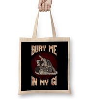 BJJ Bury Me In My Gi MMA Brazil Jiu Jitsu Fighter Bez Çanta Uzun Saplı