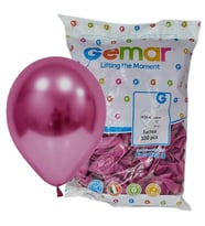 Gemar Doğum Günü Organizasyon Parti Balon - 33 Cm. - Koyu Pembe Fuşya Renk - 100 Adet