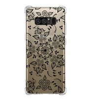 Samsung Galaxy Note8  Köşe Korumalı Antişok Kapak Nostalji Desen Tasarımlı Şeffaf  Kılıf