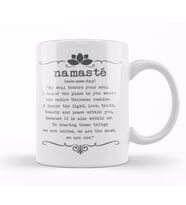 Namaste Yazı Meditasyon 01 Kupa Bardak Porselen