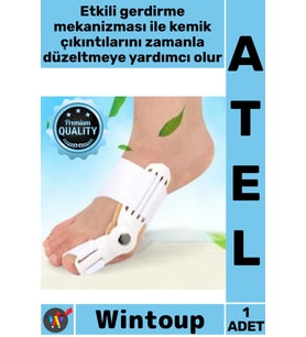 #Atel Ortopedik Gece Gündüz Uyumlu Yumuşak Dokulu Kemik Düzeltici Şık Aparat Ayak Baş Parmak Ateli