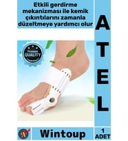 #Atel Ortopedik Gece Gündüz Uyumlu Yumuşak Dokulu Kemik Düzeltici Şık Aparat Ayak Baş Parmak Ateli