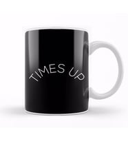 Times Up Crescent Slogan Kupa Bardak Porselen