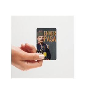 Edirne Fatihi Enver Paşa Tasarımlı Papara, Kredi Kart Kaplama Sticker