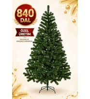 210 Cm Lüks Yılbaşı Ağacı 840 Sık Dallı 1. Sınıf Noel Ağacı Yılbaşı Çam Ağacı