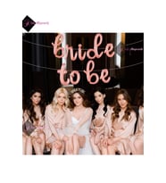 Bride To Be Folyo Balon Rose Gold Ve Bride To Be Tacı Parti Süs Setleri