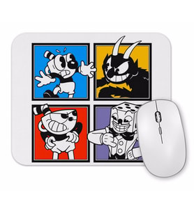 Cuphead Characters Mouse Pad