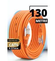 M107XT CAT6 Ethernet Kablosu 130 Metre 0.57mm UTP Outdoor Çift Kat Korumalı Proje ve Sistem Kurulum LAN Kablosu