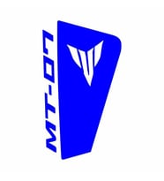 Yamaha Mt07 2014 - 2017 Uyumlu Mavi Siperlik Sticker Set