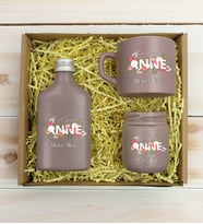 BK Gift Kişiye Özel İsimli DTF Anne Temalı Mat Gri Kahve Fincanı & Kolonya & Mum Hediye Seti-1, Anneye Hediye, Anneler Günü Hediyesi