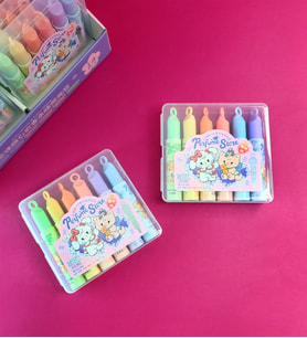 Perfume Store Çiçek Kokulu Fosforlu Kalem Seti – 6 Renk