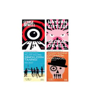1984 - Hayvan Çiftliği - Sineklerin Tanrısı - Otomatik Portakal  4 Kitap Set