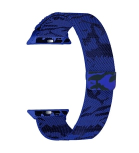 Ally Apple Watch 7-8 45mm 6-5-4 44mm Kayış Kordon Metal Milano Loop Kamuflaj 3-2-1 - HPSBYI2458-1