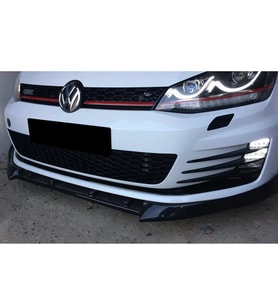 Vw Golf 7 Boynuzlu Ön Lip Plastik Parlak Siyah karlık-ön-ek-bodykit