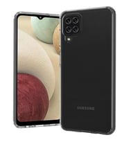 Samsung A12 Uyumlu Tıpalı Kamera Korumalı Şeffaf Silikon Kılıf