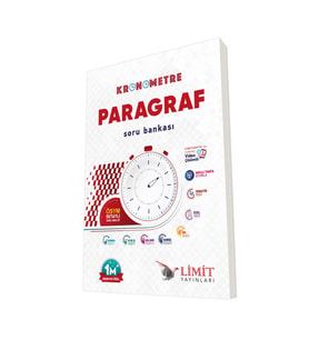 Limit Yayınları LİMİT YAYINLARI KRONOMETRE PARAGRAF SORU BANKASI 2024 BASKI (Çok Renkli)