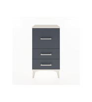 Arges Komodin 3 Çekmeceli 44x30x80 Aytaşı-Antrasit