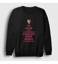 Presmono Unisex Siyah Be Calm Queen Freddie Mercury Sweatshirt 34225tt