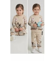 Northcity 2-3-4-5 Yaş Ceylan Baskılı Penye Çocuk Takımı - Antialerjik & Güvenli Bebek Giyimi