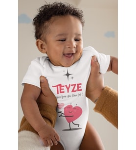 Teyze Anne Yarısı Desenli Kısa Kol Unisex Body