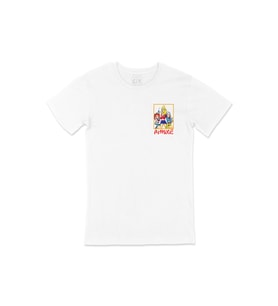 Anime Girls Cep Logo Tasarımlı Beyaz Tişört