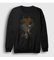 Presmono Unisex Siyah Bird Lamb Of God Sweatshirt 93710tt