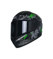 Motosiklet ve Bisiklet Mini Çocuk Kaskı Full Face Ce Sertifikalı Child Motor Kask Black (Siyah)