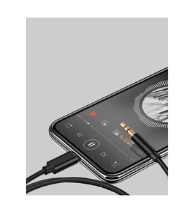 1 Metre Lightning to Aux Çevirici Kablo Stereo Ses Yüksek Kalite