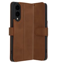 Northcity Samsung Galaxy S25 Uyumlu Edge Trend S Plus Kapaklı Kılıf - Taba